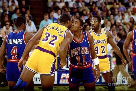 Behind the Scenes of the Lakers and Pistons Rivalry: Magic and Isiah's Beef